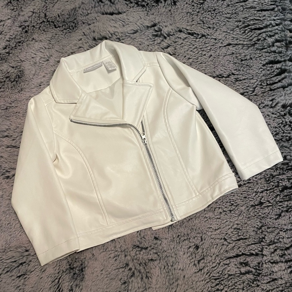 White Biker style jacket